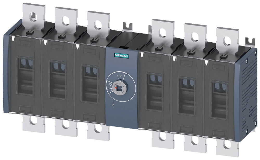 Siemens 3KD Switch disconnector, DC switch, size: 4, 6-pole, iu: 500 a, ue DC. Siemens 3KD Switch disconnector, DC switch, size: 4, 6-pole, iu: 500 a, ue DC.