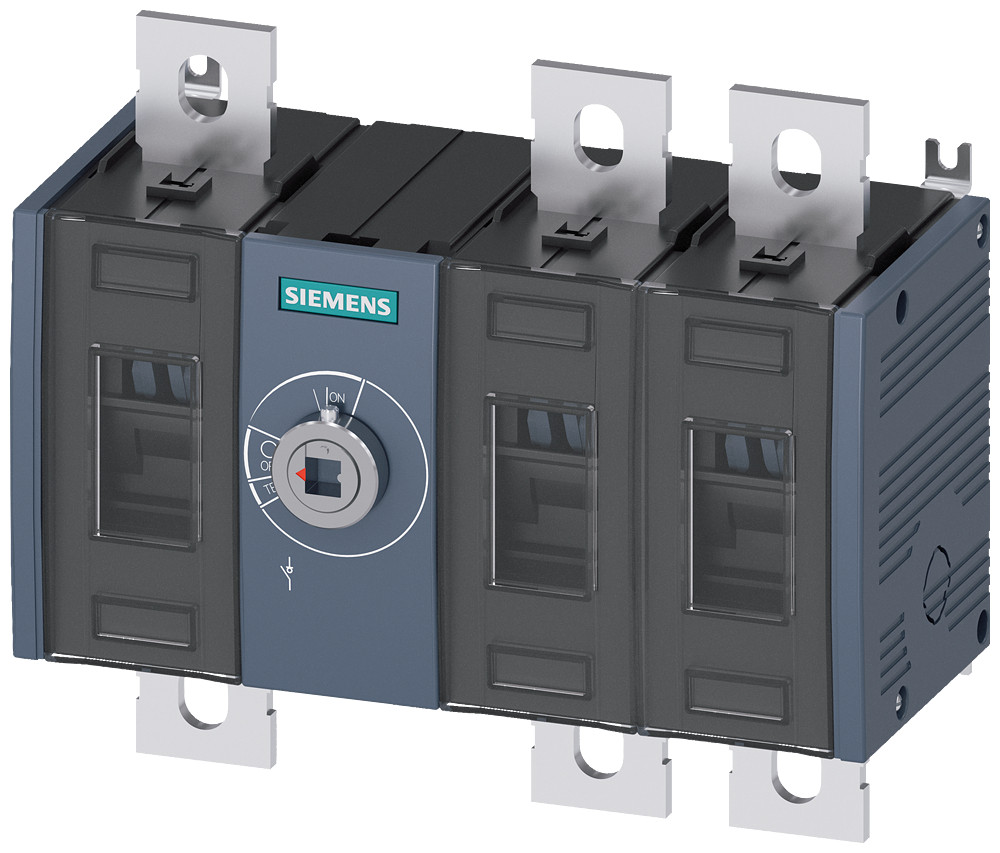 Siemens SENTRON 3KD4 Lastscheidingsschakelaar 500 A, uitv. 3, 3-polig frontaandrijving gece