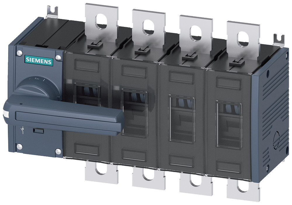 Siemens SENTRON 3KD4 Lastscheidingsschakelaar 500 A, uitv. 3, 4-polig frontaandrijving link