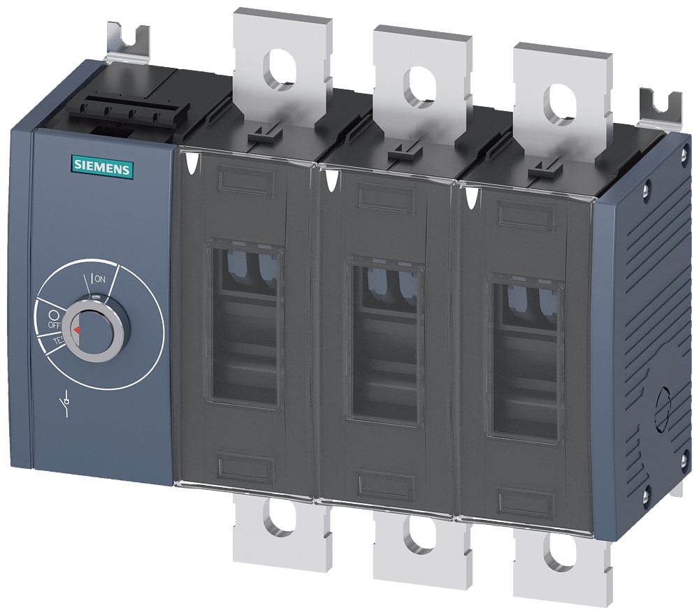 Siemens 3KD Switch disconnector, switch, size: 4, 3-pole, iu: 500 A, ue ac: 69 Siemens 3KD Switch disconnector, switch, size: 4, 3-pole, iu: 500 A, ue ac: 69