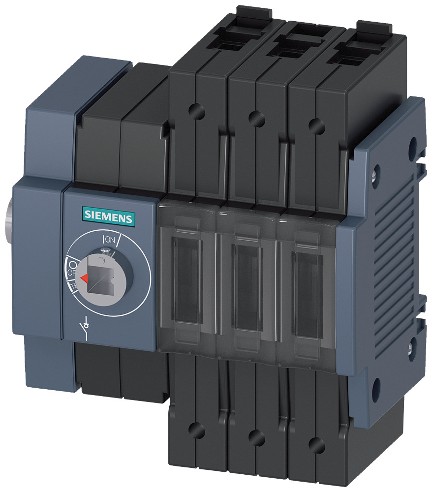 Siemens SENTRON 3KD2 Lastscheidingsschakelaar 80 A, uitv. 1, 3-polig zijaandrijving links B