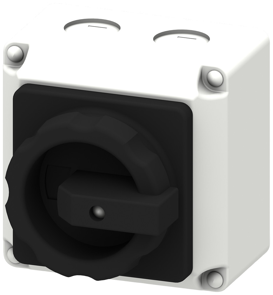 Siemens SENTRON 3LD9 Switching Device, 2-pole, 16 A, molded-plastic enclosure with selector