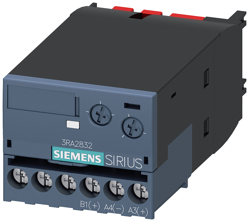 Siemens SIRIUS 3RA28 Tijdrelais, vertraagd afvallend, ac/DC 24-90 V tijdspanne 0,05-100 S