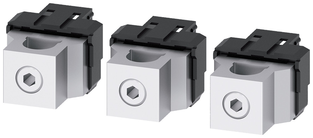 Siemens Circular Conductor terminal 3 units accessory for: 3va2 100/160/250 Siemens Circular Conductor terminal 3 units accessory for: 3va2 100/160/250