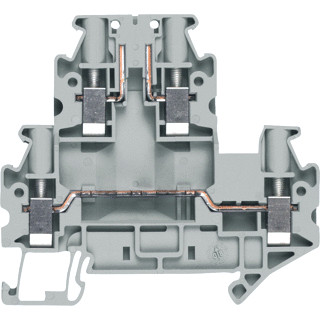 Siemens BWH1025 verbindingsrijgklem 6MM² eendr. beige