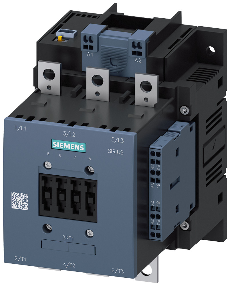 Siemens Contactor, ac-1, 275 A/690 V, 24 V DC, 0.7-1.25*us, 2 no + 2 NC, 3-pol