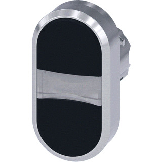 Siemens Dubbele drukknop metaal zwart zwart ip69k