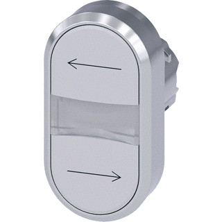Siemens Dubbele drukknop metaal wit wit ip69k