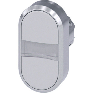 Siemens Dubbele drukknop metaal wit wit ip69k