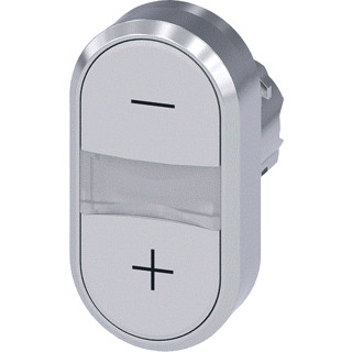 Siemens Dubbele drukknop metaal wit wit ip69k