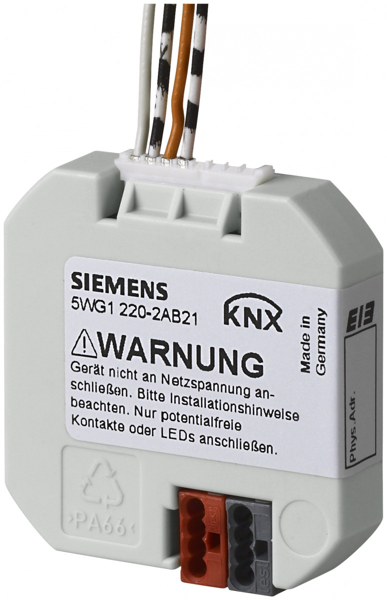 Siemens 5WG1 drukknopinterface 2-voudig gepulst KNX inbouw 5wg12202ab21
