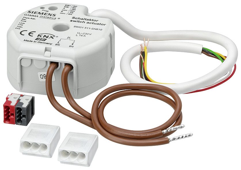 Siemens Up 511/10-switch actuator 1xac 230 V 16 A 2xbinary input