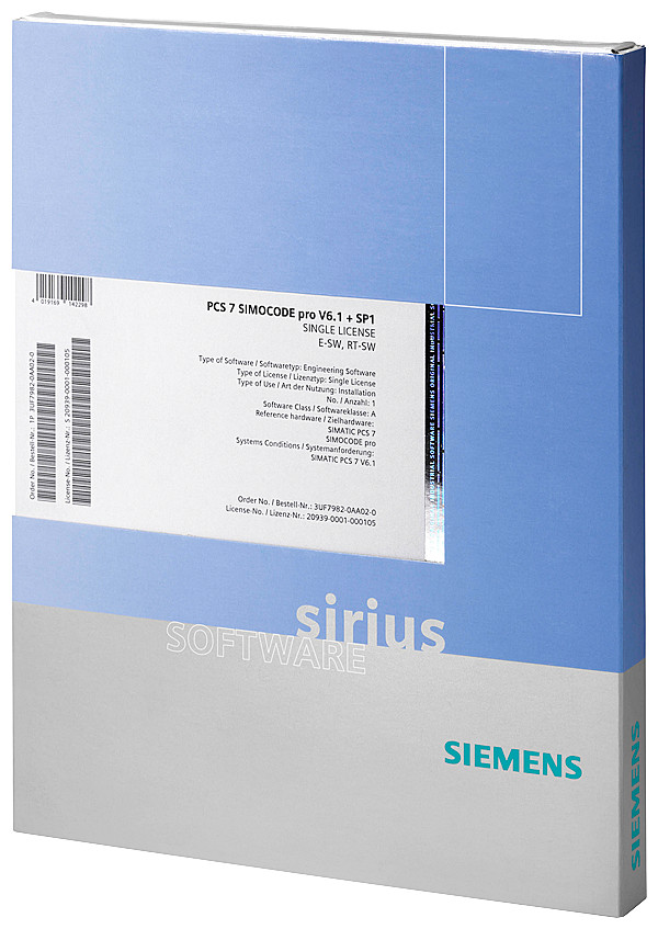 Siemens 3ZS1 Upgrade, for the PCS 7 block library simocode pro V8