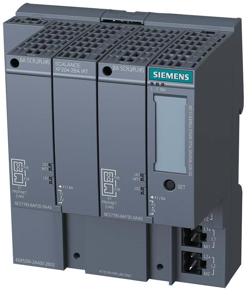 Siemens SCALANCE XF202-2P IRT Scalance XF202-2P irt, managed layer 2 flat switch, 2x1 RJ45, 2X pof S