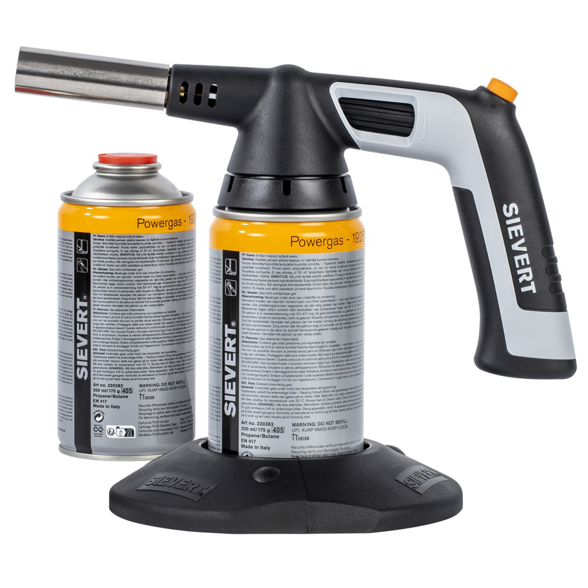 Sievert Sievert Handyjet Handyjetset 2282, piezo, met 2X gaspatr.