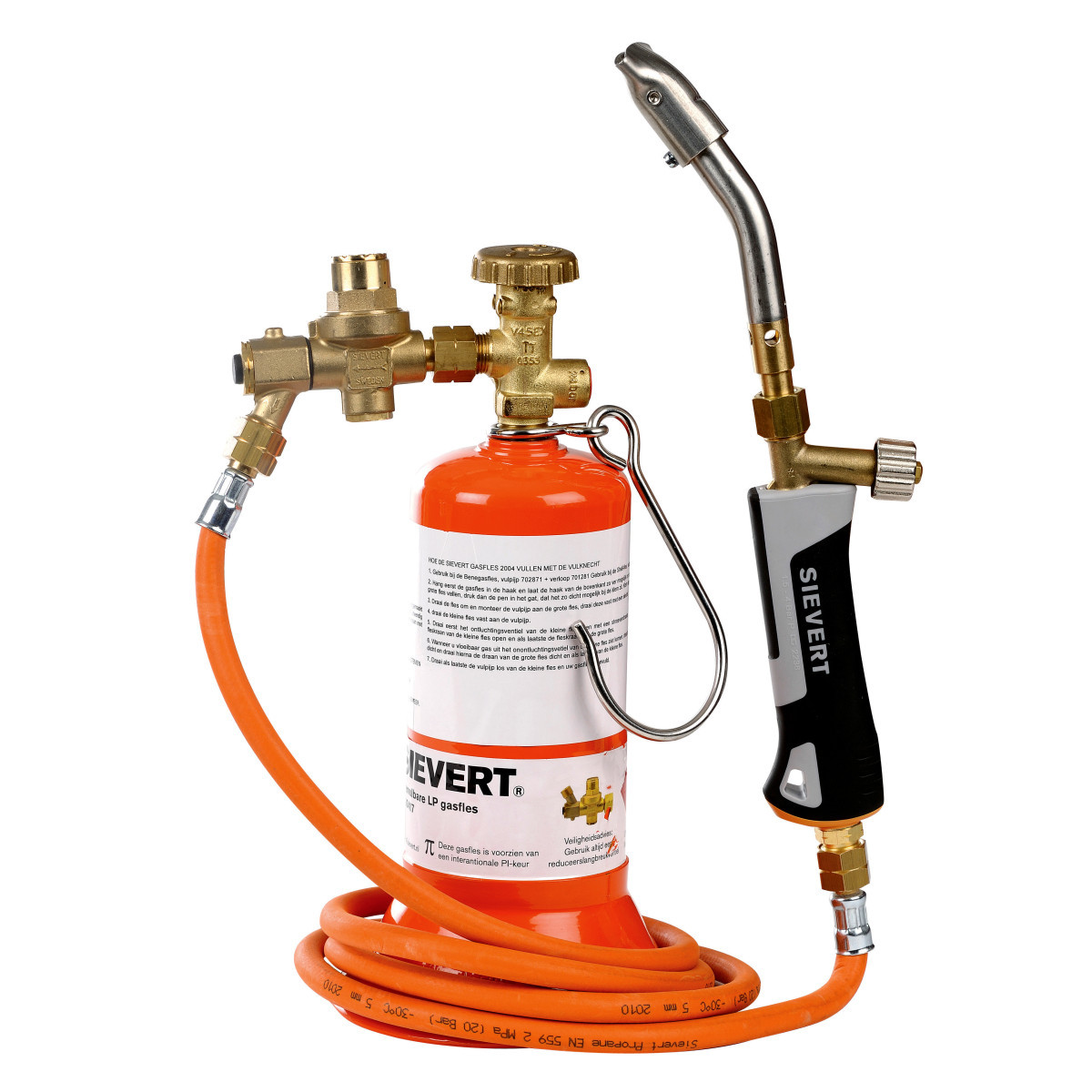 Sievert Sievert Pro 86 Afbrandset fles, slang, handgr., afbrander