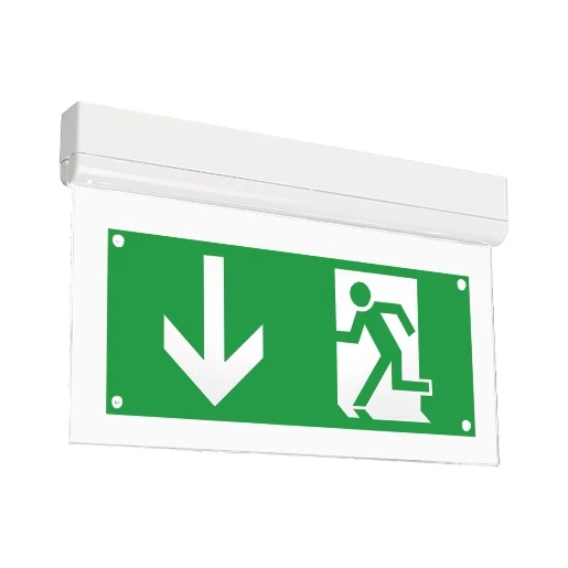 Normalux Ecolight noodverlichtingsarmatuur vluchtwegindicatie plafondopbouw wit ip20 met pictogram