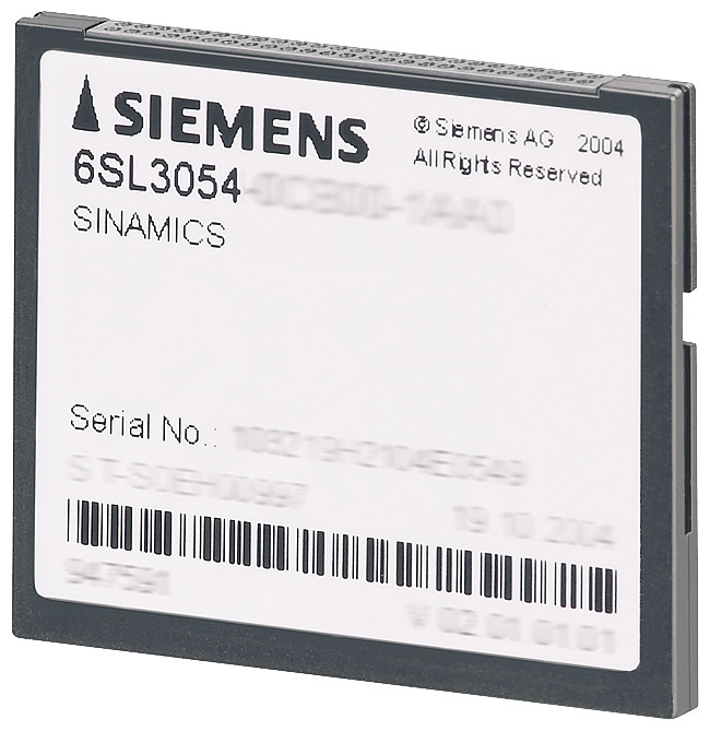 Siemens Sinamics S120 compactflash card without performance expansion incl. li