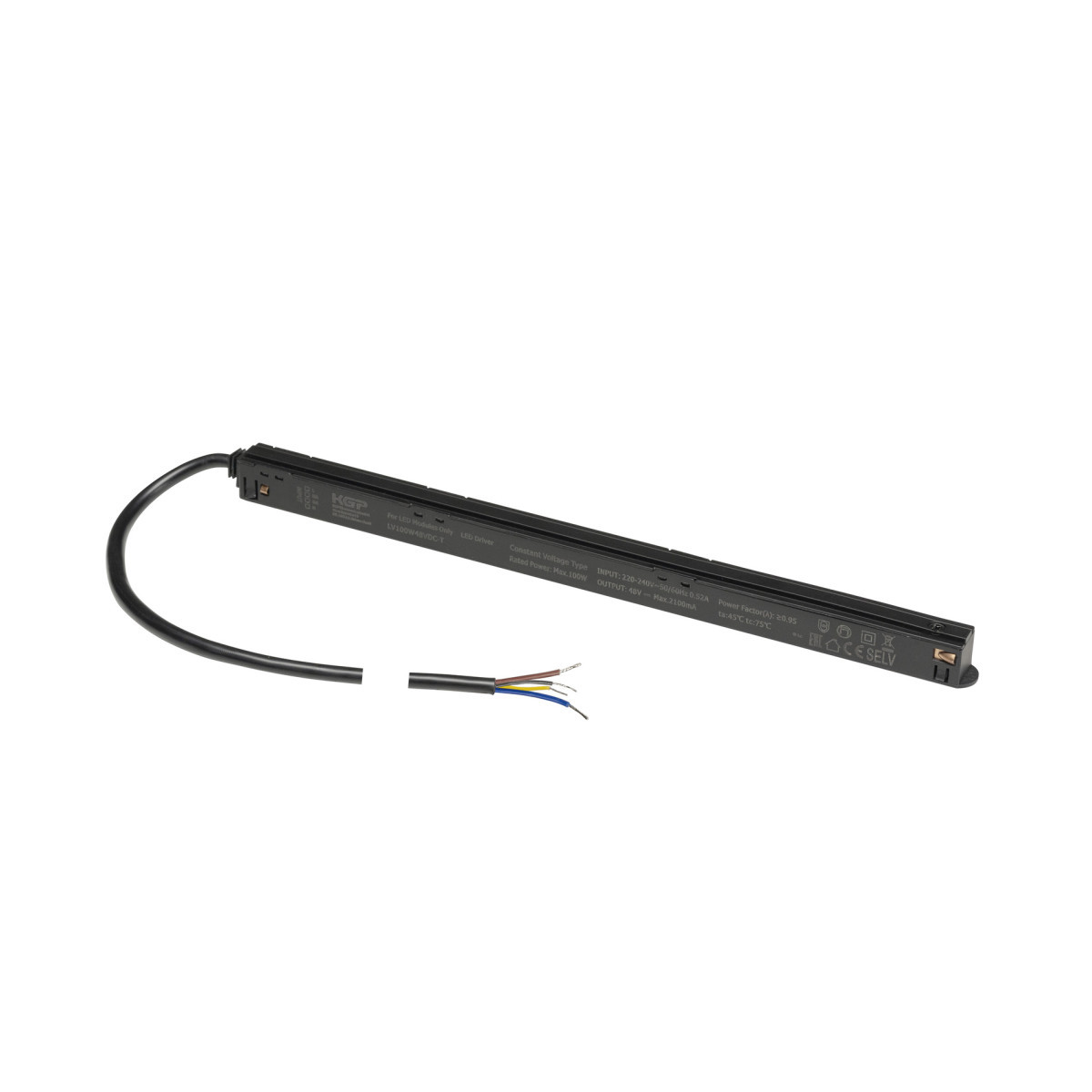 SLV 48V SYSTEM 48 V system, intrack led-driver, 48 V DC, 100 W, incl. 300 CM aansluit