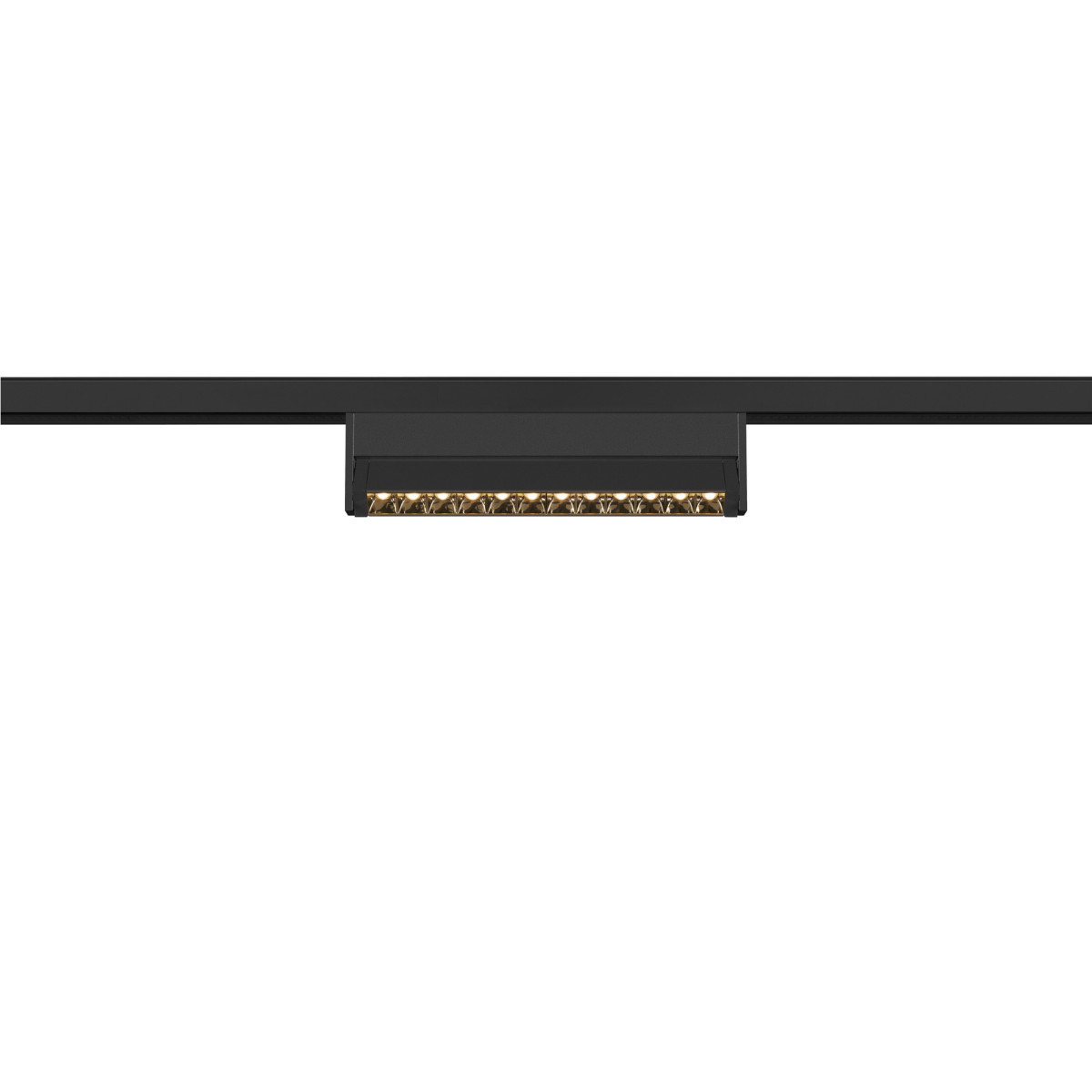 SLV 48V SYSTEM In-Line 24 48V track move dali, darklight reflector, spot, zwart/zwart