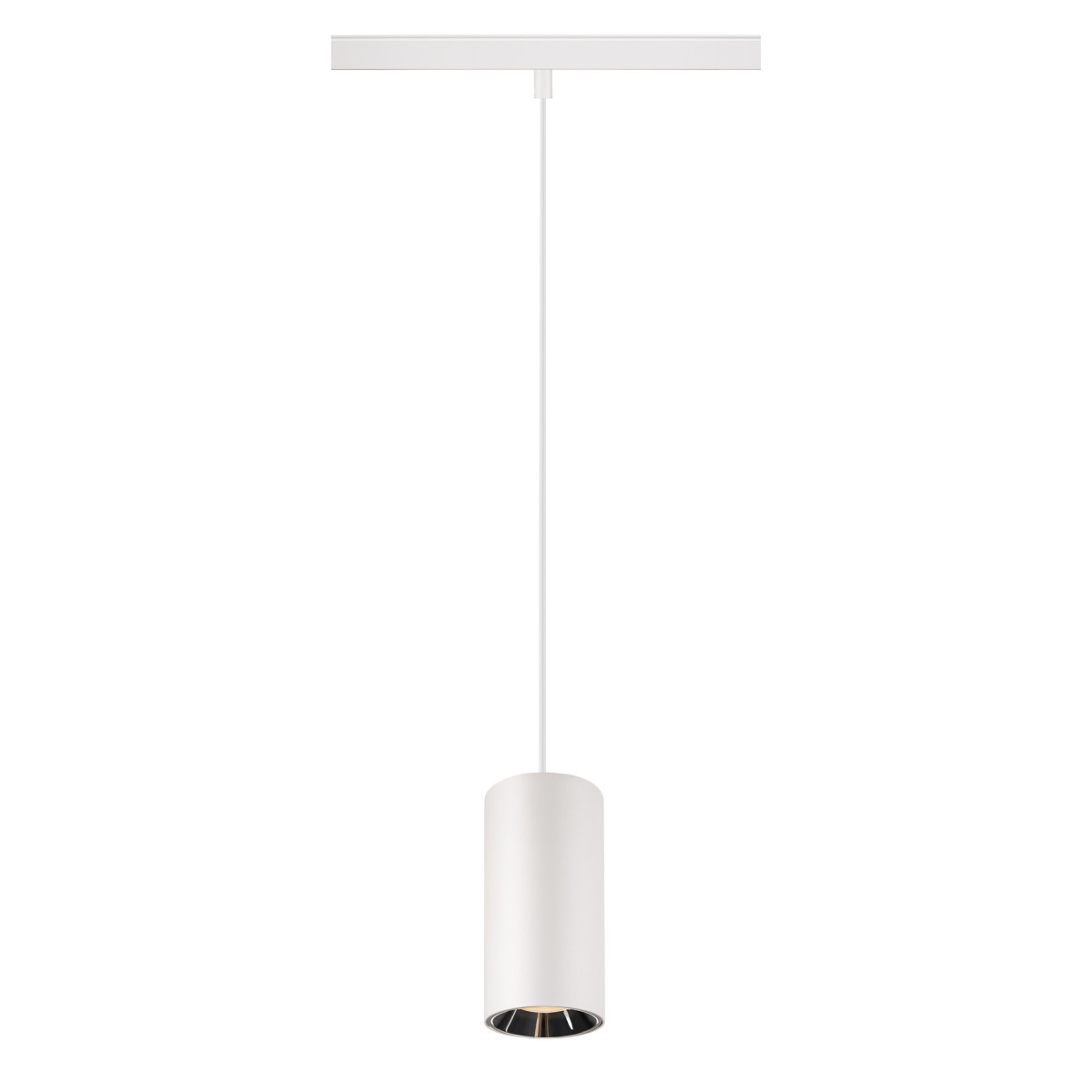 SLV 48V SYSTEM Numinos® S 48V track dali, pendelarmatuur, wit/chroom, 16W, 980LM, 270