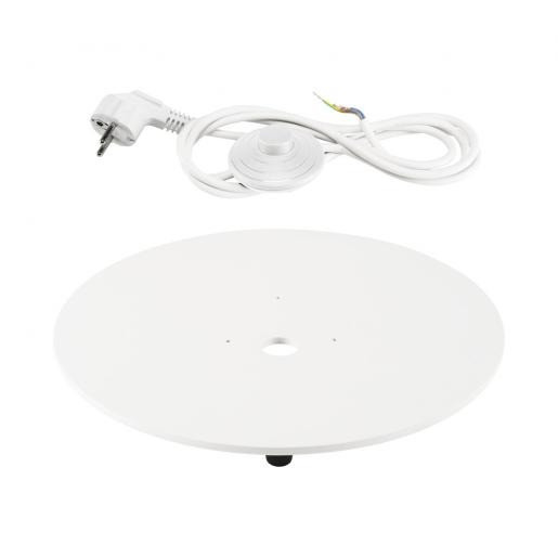 SLV Accessoires montageplaat binnen voor licht pijp buiten- en staande lamp wit aluminium