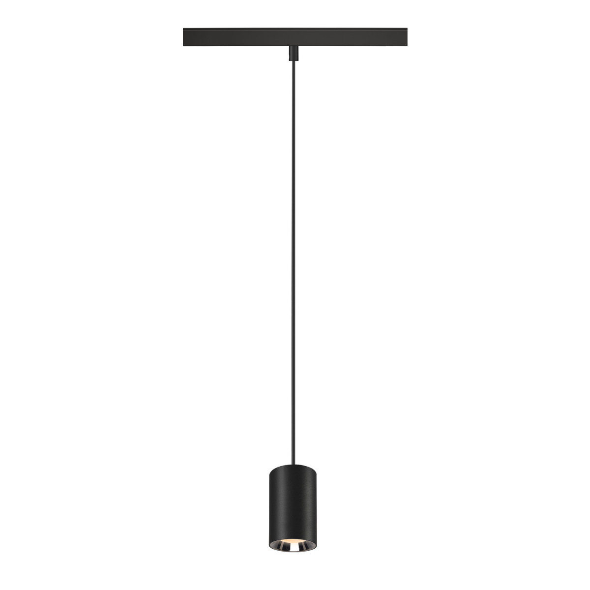 SLV 48V SYSTEM Numinos® XS 48V track dali, pendelarmatuur, zwart/chroom, 8,7W, 670LM,