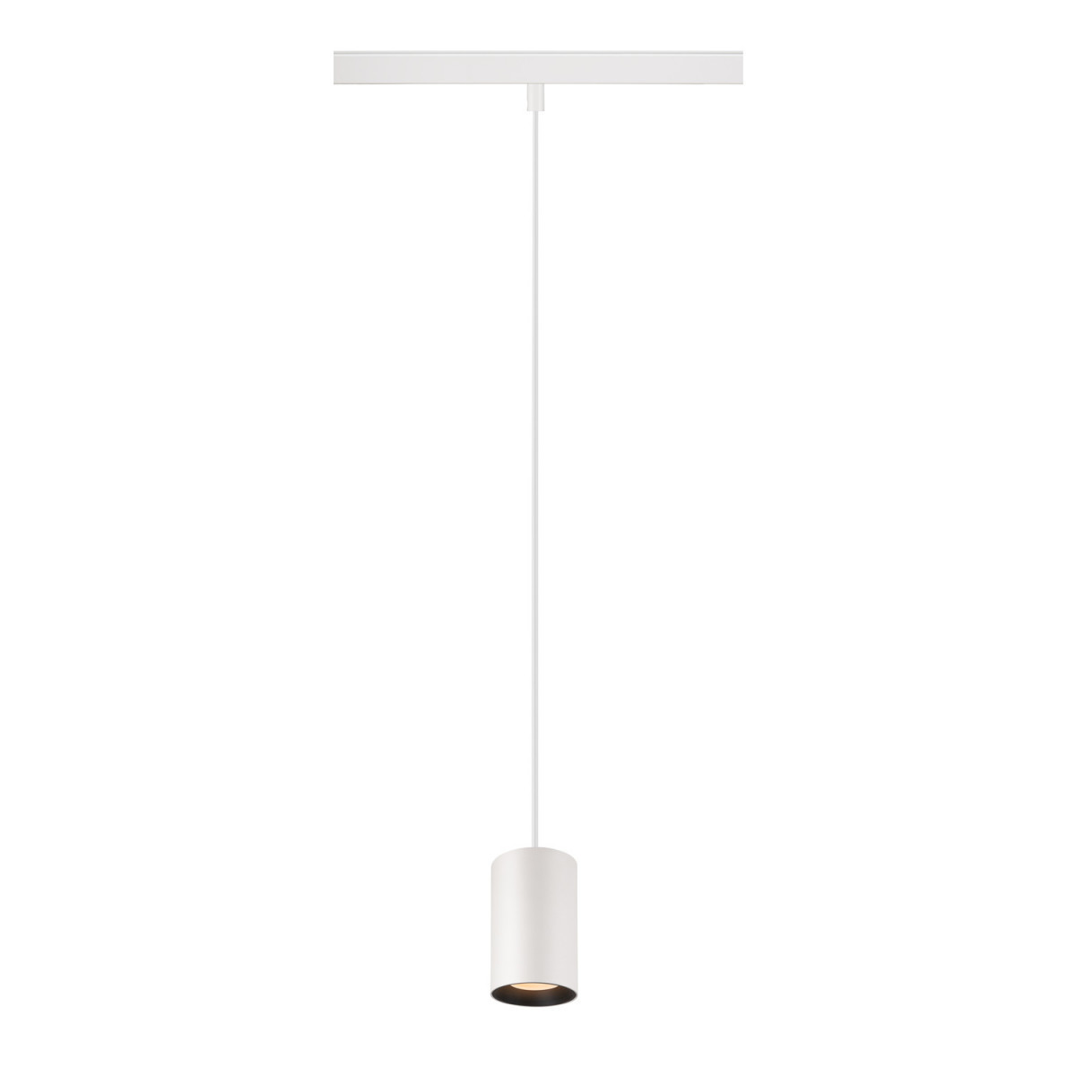 SLV 48V SYSTEM Numinos® XS 48V track dali, pendelarmatuur, wit/zwart, 8,7W, 640LM, 27