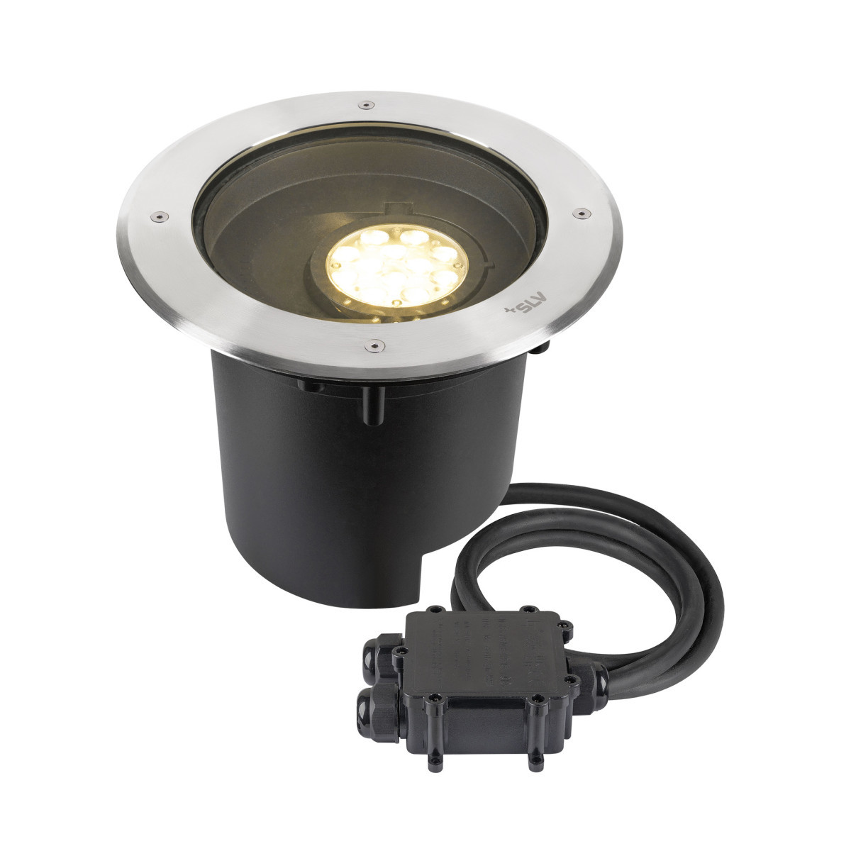 SLV DASAR Dasar® XL, vloerinbouwarmatuur, asymmetrisch, 3000K, 70°/40°, ip65/ip6