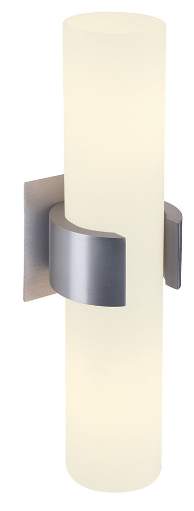 SLV DENA II wandarmatuur, E14, geborsteld aluminium