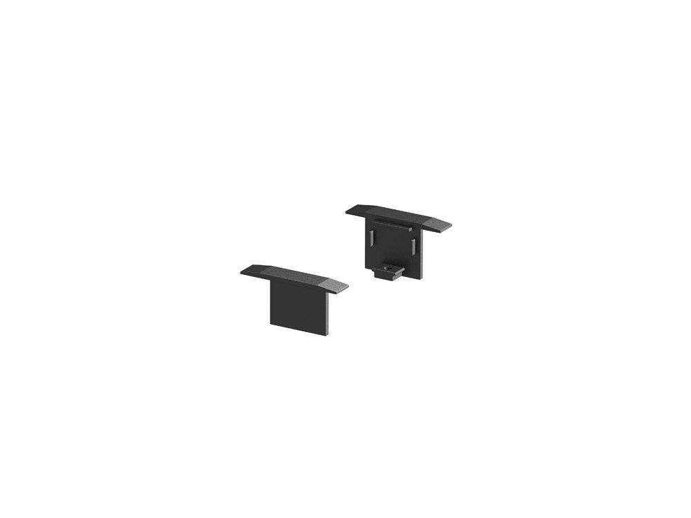 SLV Grazia toebehoor verlichting inbouwprofiel 2 stuks zwart aluminium