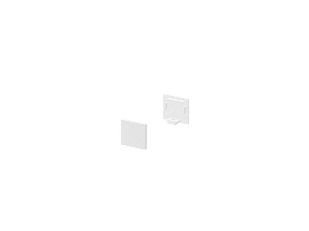 SLV Grazia toebehoor verlichting opbouwprofiel plat 2 stuks wit aluminium