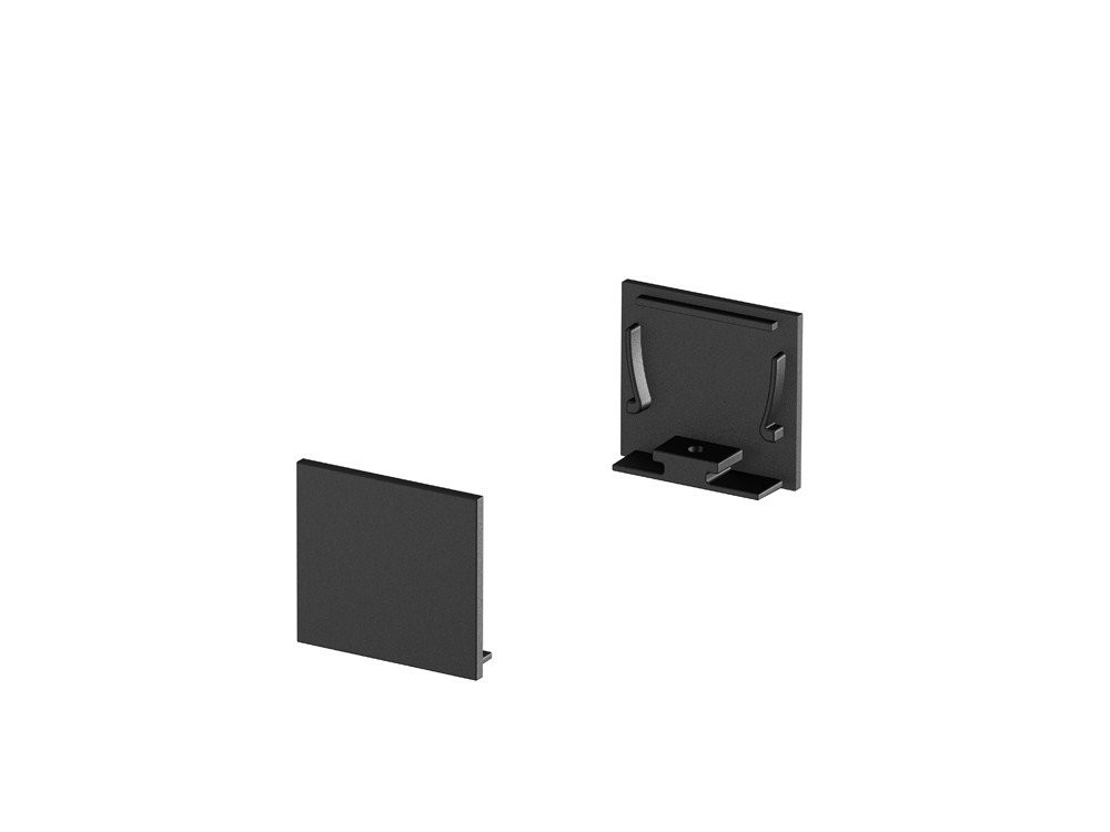 SLV Grazia toebehoor verlichting opbouwprofiel 2 stuks zwart aluminium