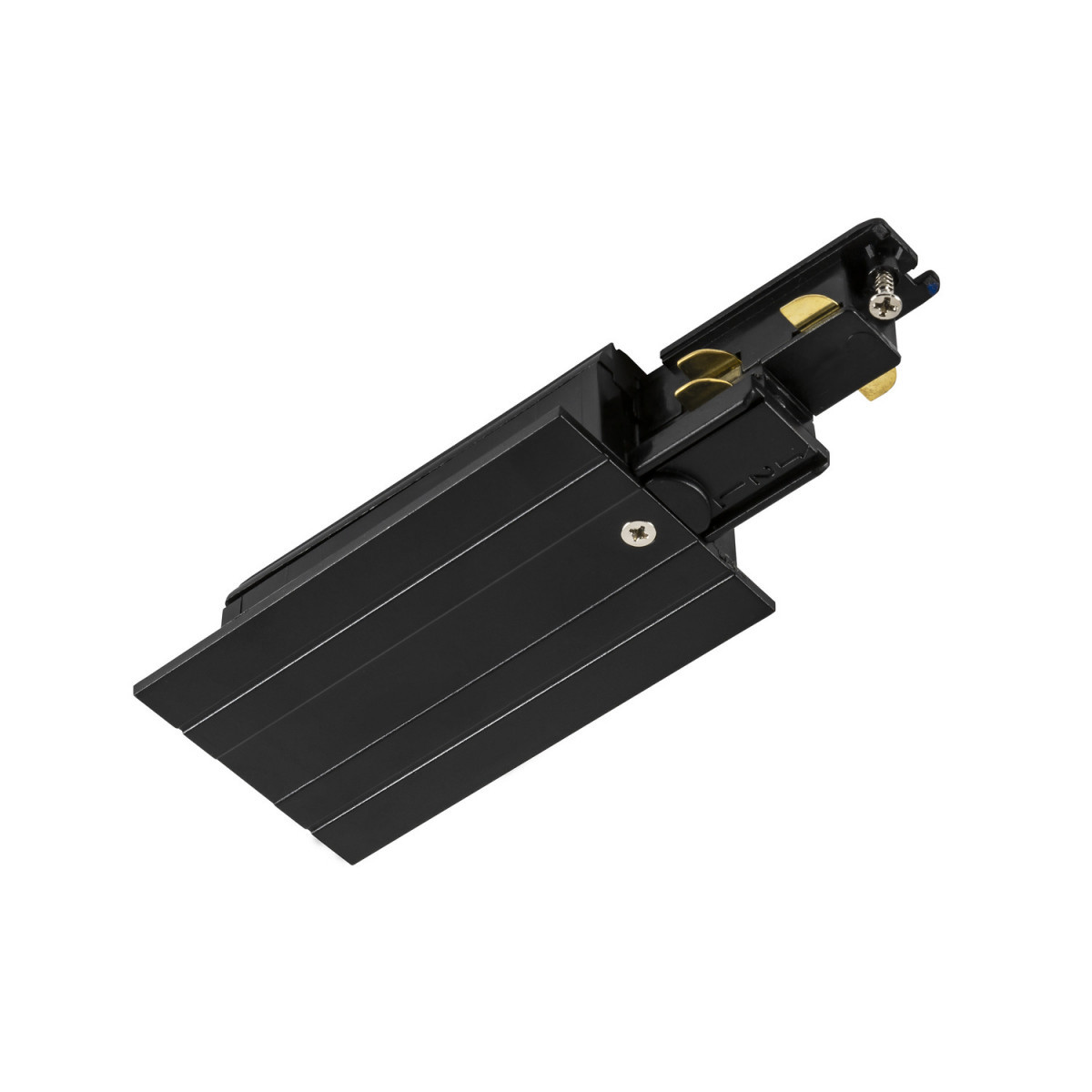 SLV S-TRACK SYSTEM S-Track inbouw, voeding, rechts, zwart