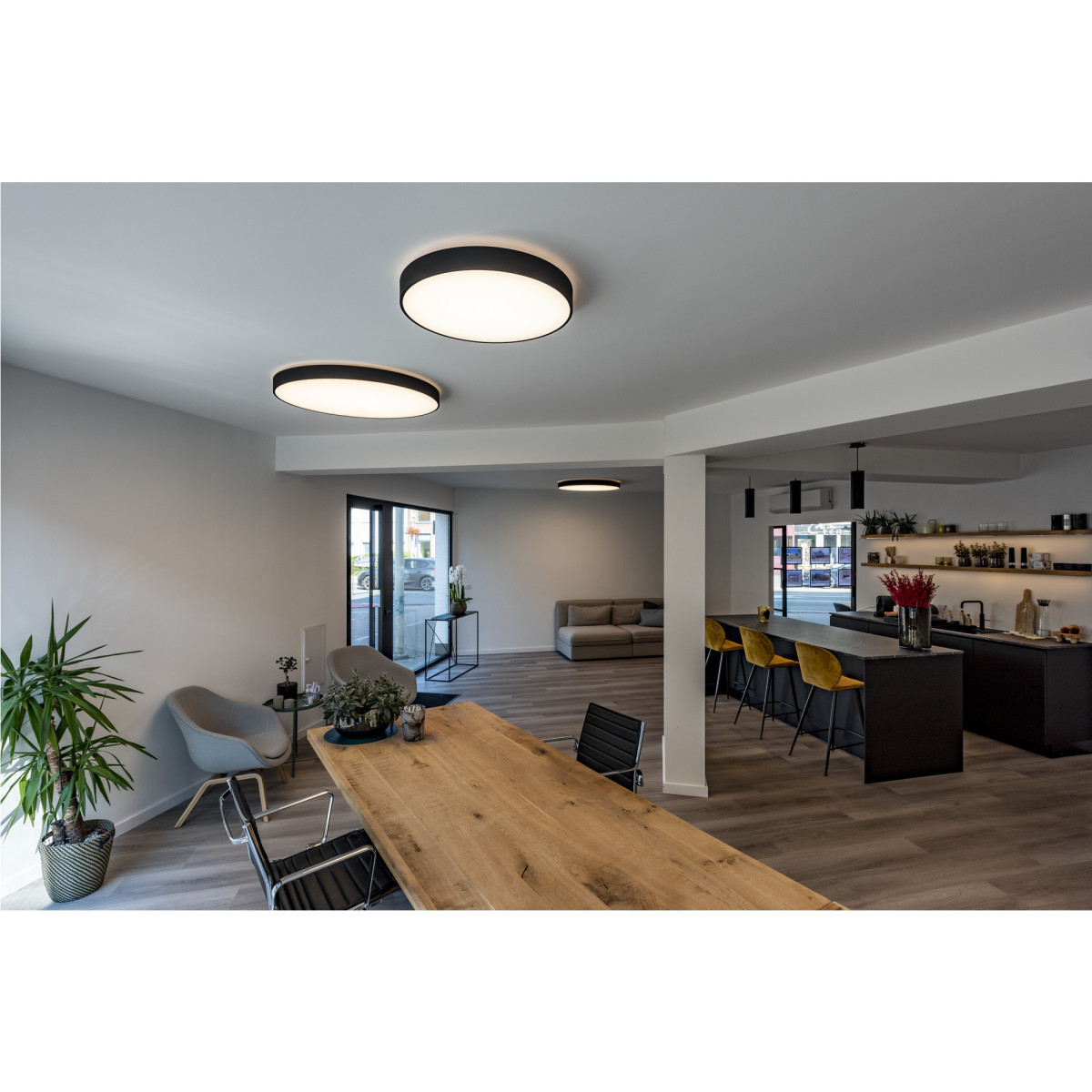 SLV ENOLA Enola Pendel, rond , zwart, e27, max. 60W