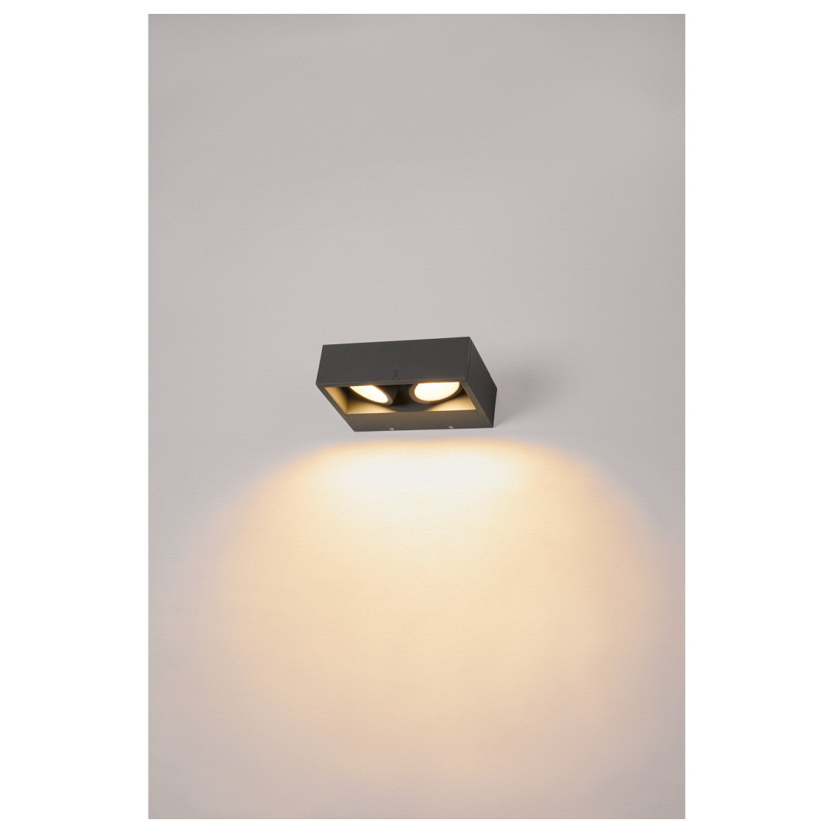 SLV ESKINA Eskina Frame WL double, wandopbouwarmatuur antraciet 27W 2200/2400LM 3