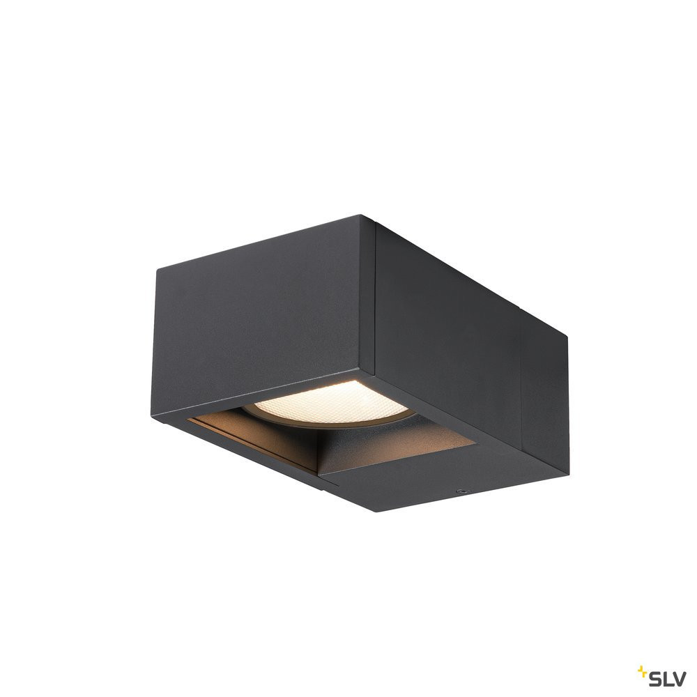 SLV ESKINA Eskina Frame WL, outdoor led wandopbouwlamp antraciet CCT-switch 3000/