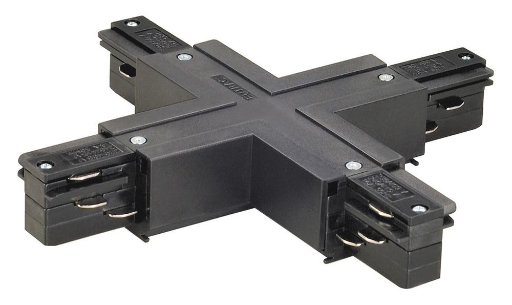 SLV Eutrac X-verbinder 3 fase rail zwart