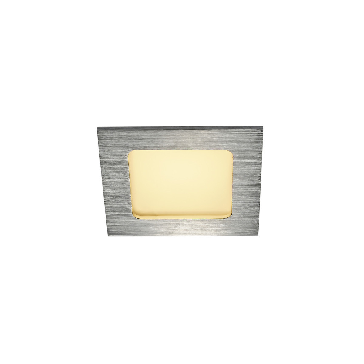 SLV FRAME Frame Basic led set, downlight , geborsteld aluminium, 6 W, 3000 K, in