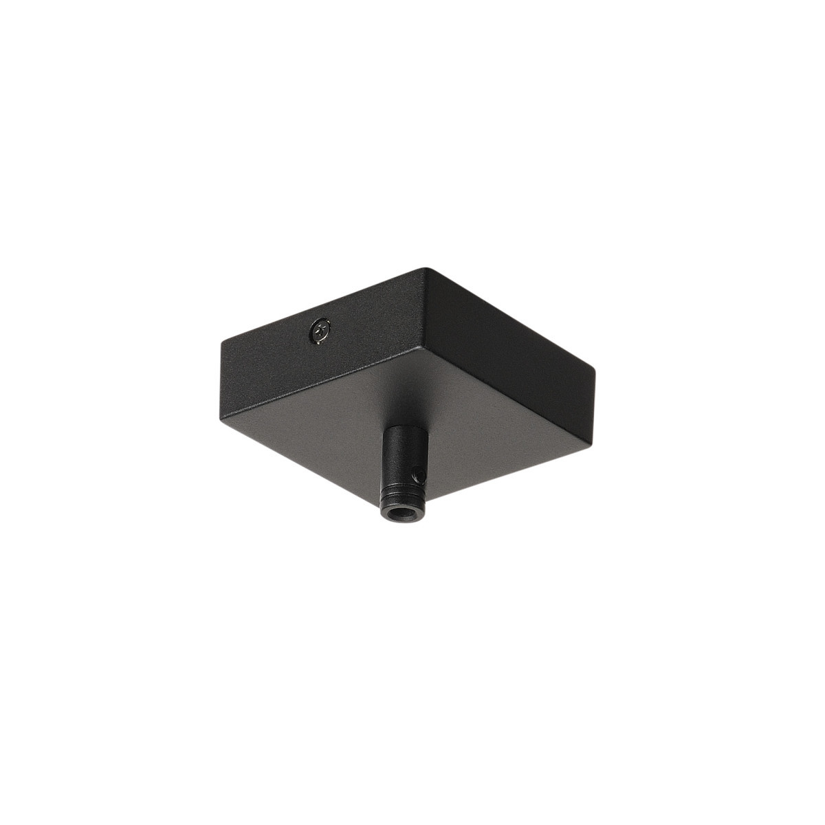 SLV GLENOS II Plafondrozet Glenos, mat zwart , 8,5x8,5x2,7 CM, met trekontlasting