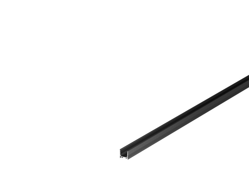 SLV Grazia inbouwprofiel led standaard geribbeld zwart aluminium
