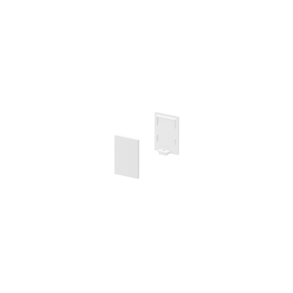 SLV GRAZIA Grazia 10 eindkap voor grazia opbouwprofiel standaard, 2 STKS., hoge U