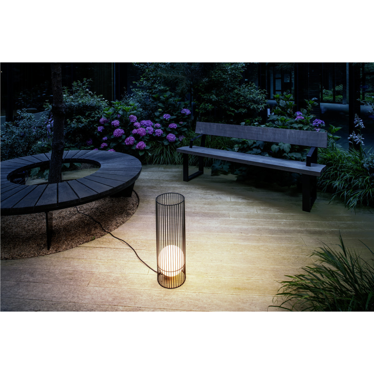 SLV GRID Grid Sun, staande armatuur voor buiten, 2700 K, ip44/ip65, zwart/melka