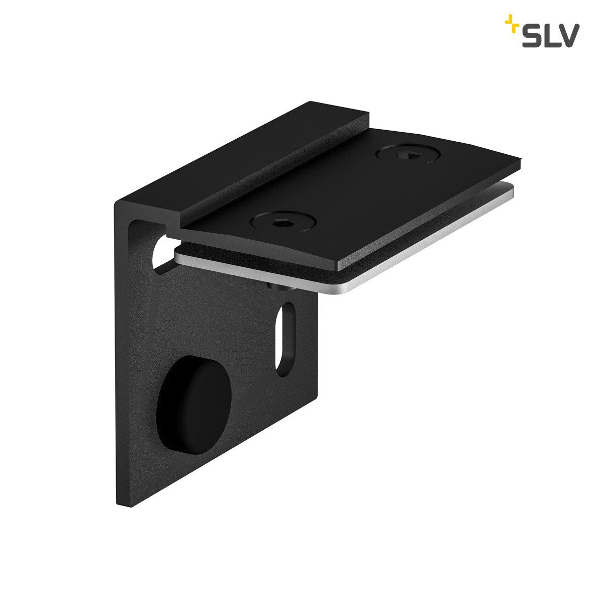 SLV H-profil wandmontage beugel zwart