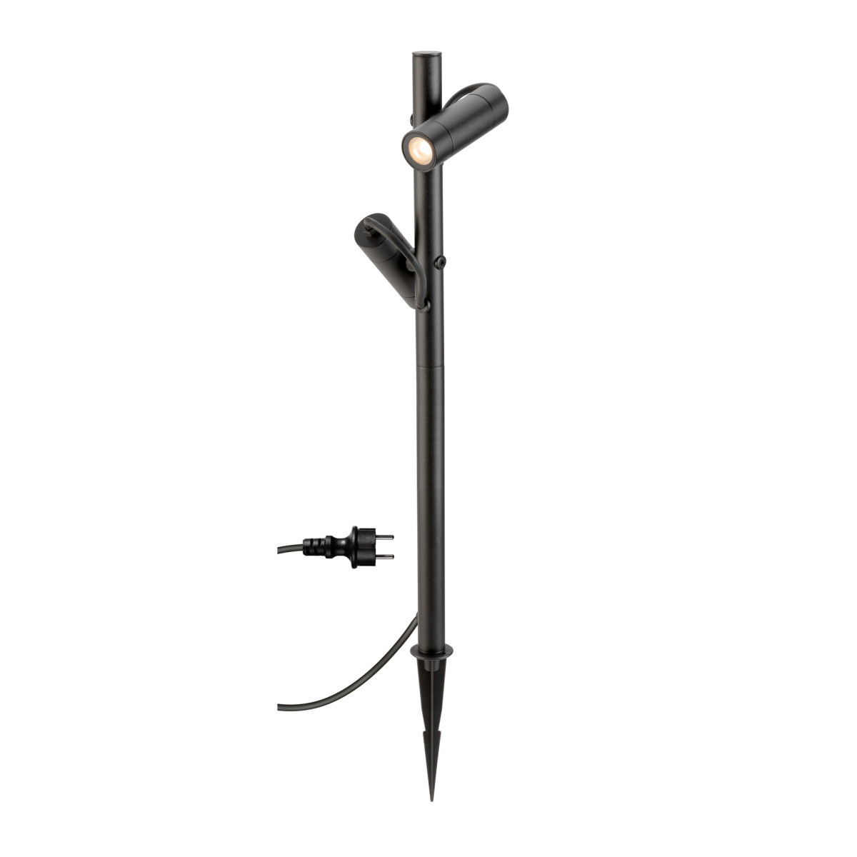 SLV HELIA Helia Slim pole, dubbel, led-buitenlamp, ip65, 2200 K, zwart