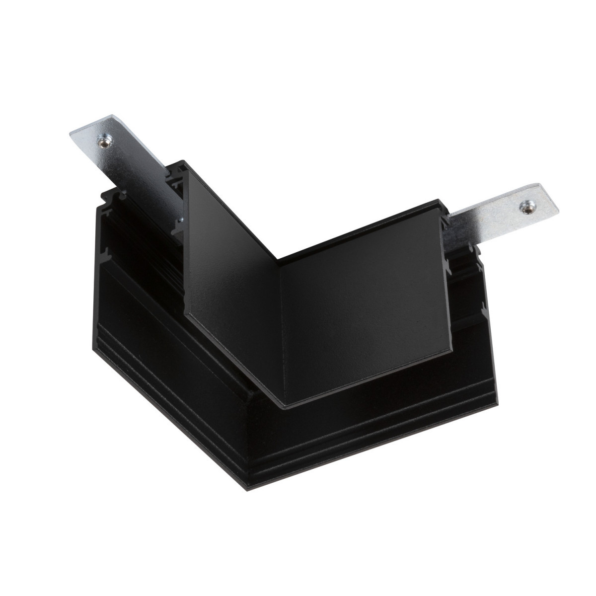 SLV 48V SYSTEM L-Verbinder, 48V track, voor opbouwrail diep, links, zwart