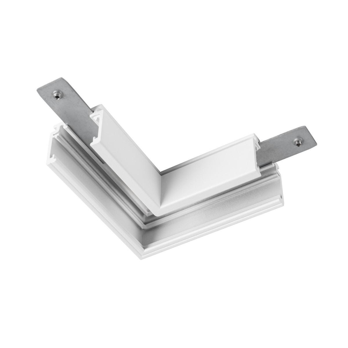 SLV 48V SYSTEM L-Verbinder mechanisch, 48V track, voor opbouwrail standaard, links, W