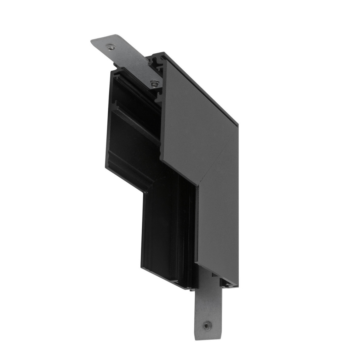 SLV 48V SYSTEM L-Verbinder mechanisch, 48V track, voor opbouwrail diep, stereo, zwart