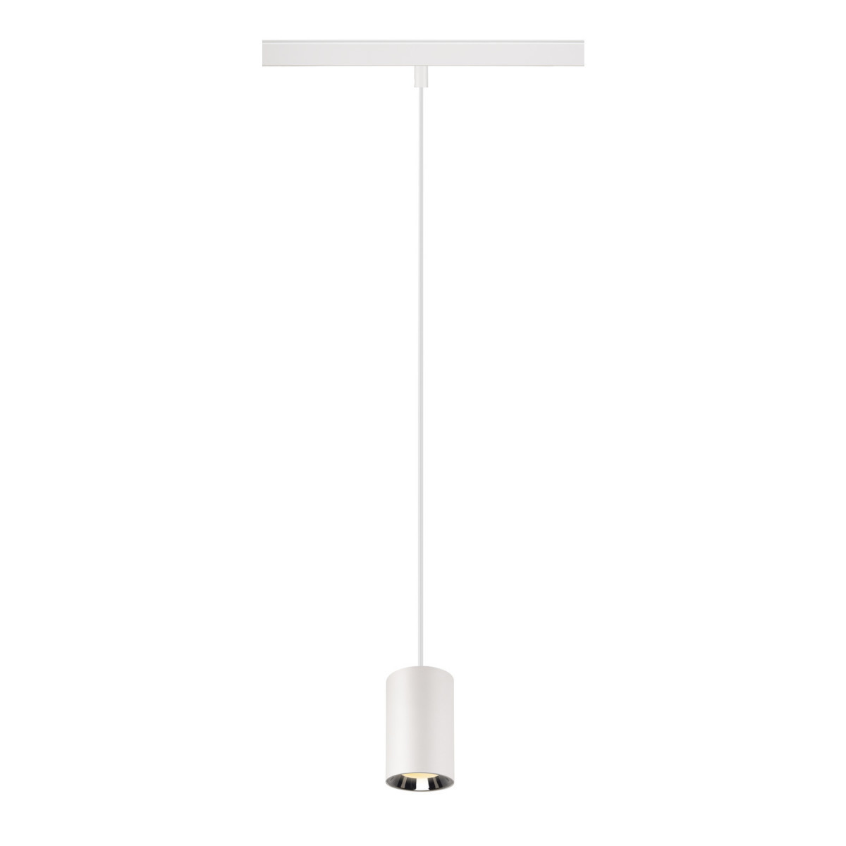 SLV 48V SYSTEM Numinos® XS 48V track, dali, pendelarmatuur, wit/chroom, 8,7W, 730LM,
