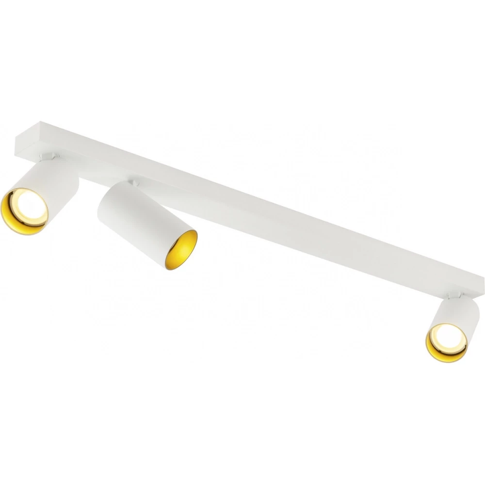 SLV KAMI Kami, plafondopbouwarmatuur, 3 X max.. 10 W, gu10, wit/goud